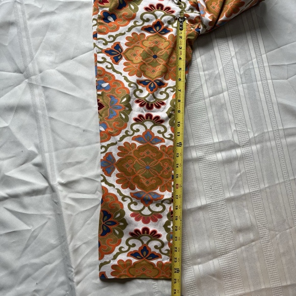 Y2K J.Crew City Fit Stretch Chino Floral Pants Women’s 8 Retro Preppy Trousers - Picture 7 of 12